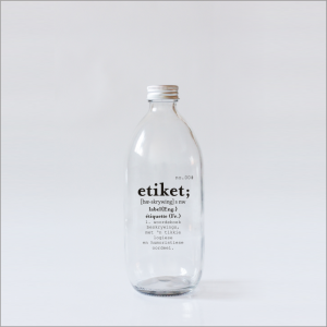 LETTERLIK 500ml Glass Bottle / Glas Bottel (LIQUID)