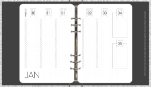 MY 6RING BINDER: 2025 Weekly View (106 Pages) 53 Sheets