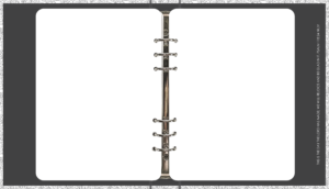 MY 6RING BINDER: Blank Pages (100 Pages) 50 Sheets