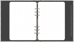 MY 6RING BINDER: Dot Grid Journal Pages (100 Pages) 50 Sheets