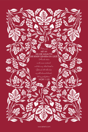 TEEDOEK : Die Beker (Robyn Rooi)